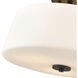 Laphia 3 Light 15.75 inch Matte Black Indoor Semi-Flush Ceiling Light