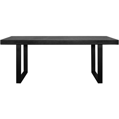 Jedrik 79 X 39 inch Black Dining Table, Outdoor