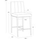 Wilbur 39.75 inch Milliken Cognac Counter Stool
