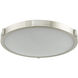 Halo LED 12.9 inch Brushed Nickel Flush Mount Ceiling Light