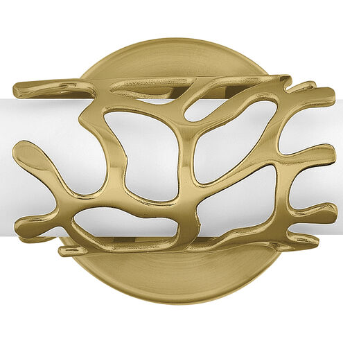 Lyra LED 23 inch Lacquered Brass Vanity Light Wall Light, Vertical