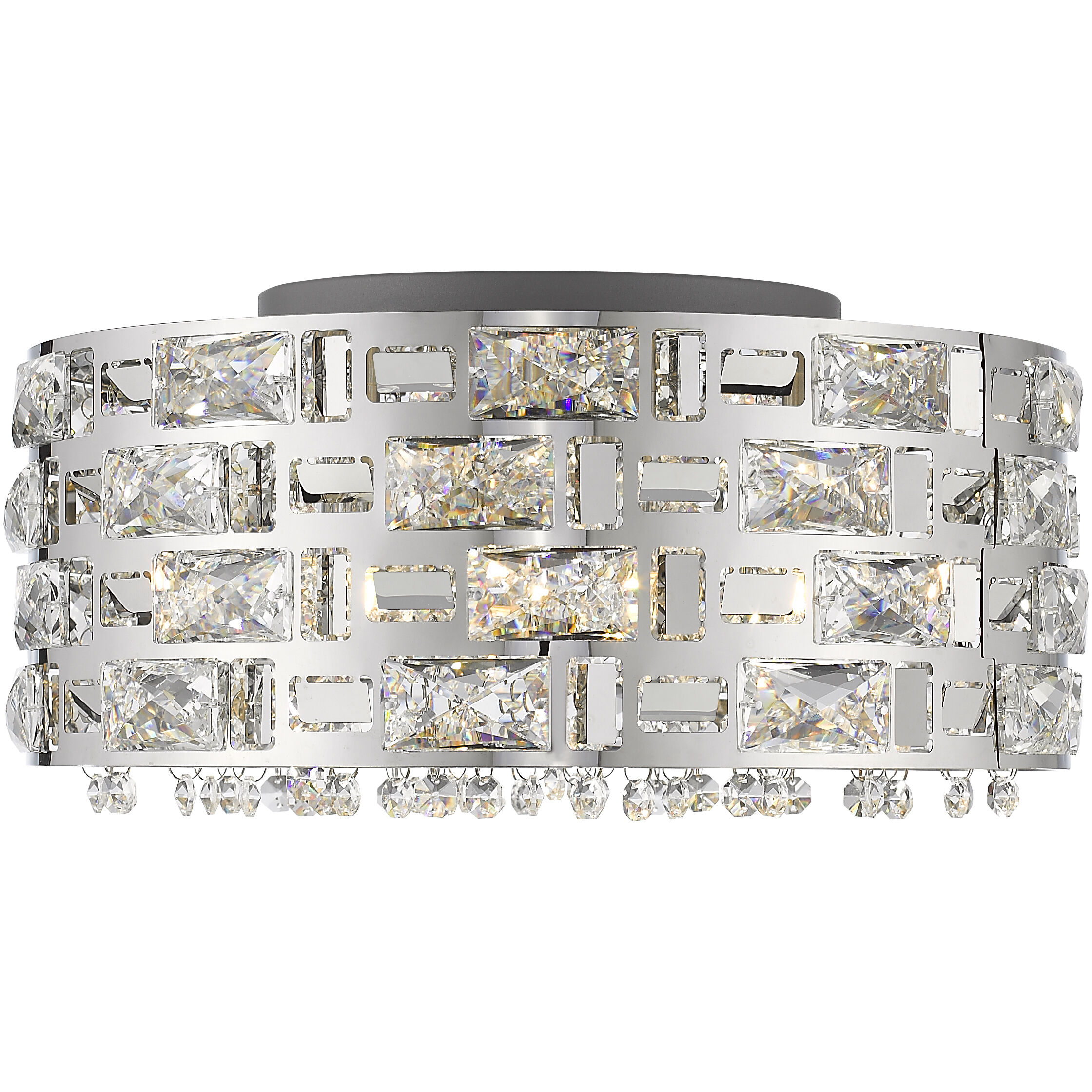 Aludra 5 Light 15.5 inch Chrome Flush Mount Ceiling Light