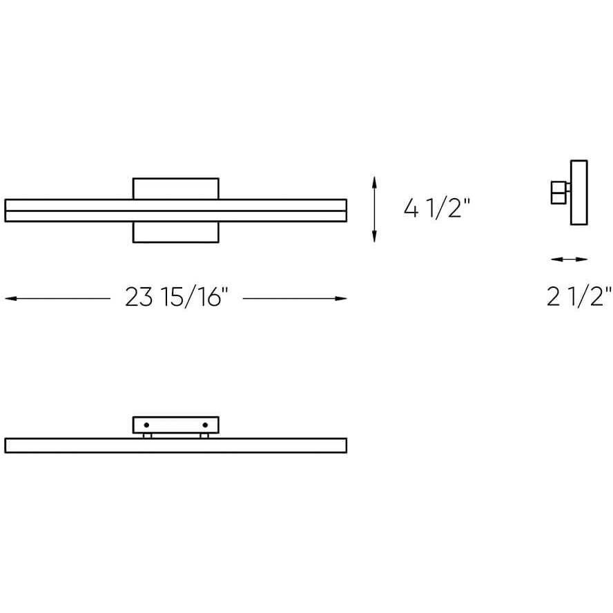Lyra LED 24 inch Satin Nickel Vanity Light Wall Light, Linear