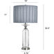Cameron 30.5 inch 100 watt Lotus Silver and Blue Table Lamp Portable Light