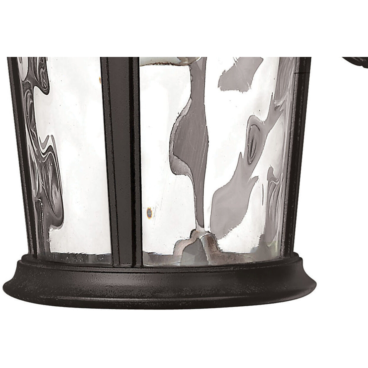 Estate Series Windsor Outdoor Wall Mount Lantern in Black, Small