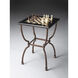 Frankie Fossil Stone 26 X 18 inch Metalworks Game Table