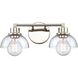 Julian 2 Light 16 inch Polished Nickel Vanity Light Wall Light