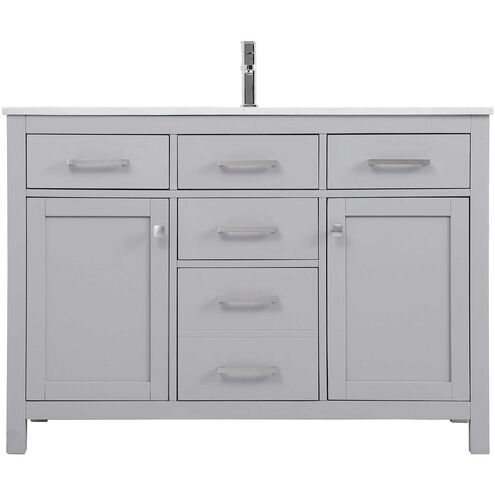 Lewis 48 X 22 X 34 inch Grey Vanity Sink Set