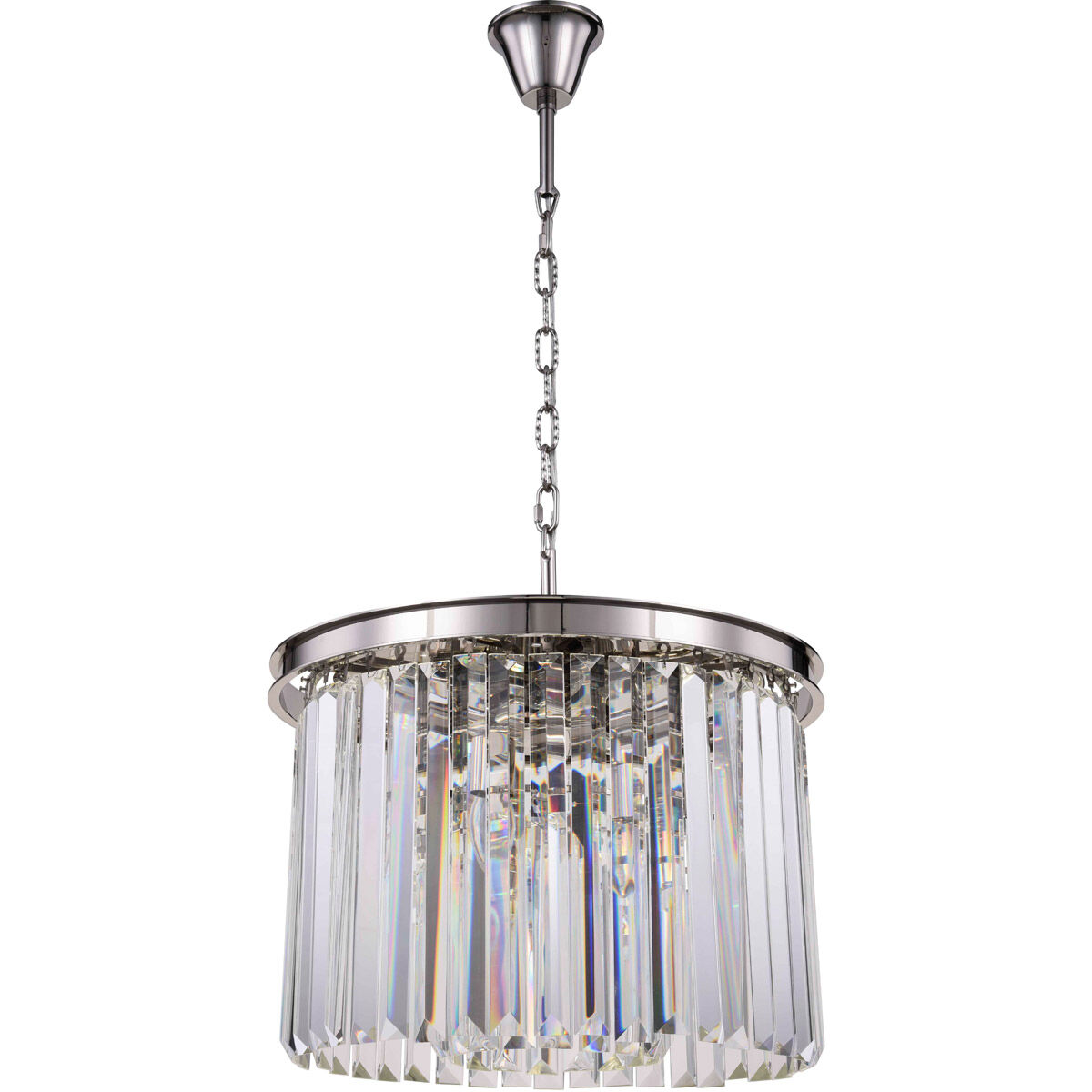 Sydney 6 Light 20 inch Polished Nickel Pendant Ceiling Light, Urban Classic