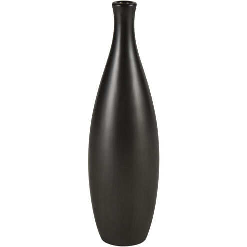Faye 14 X 4 inch Vase in Black