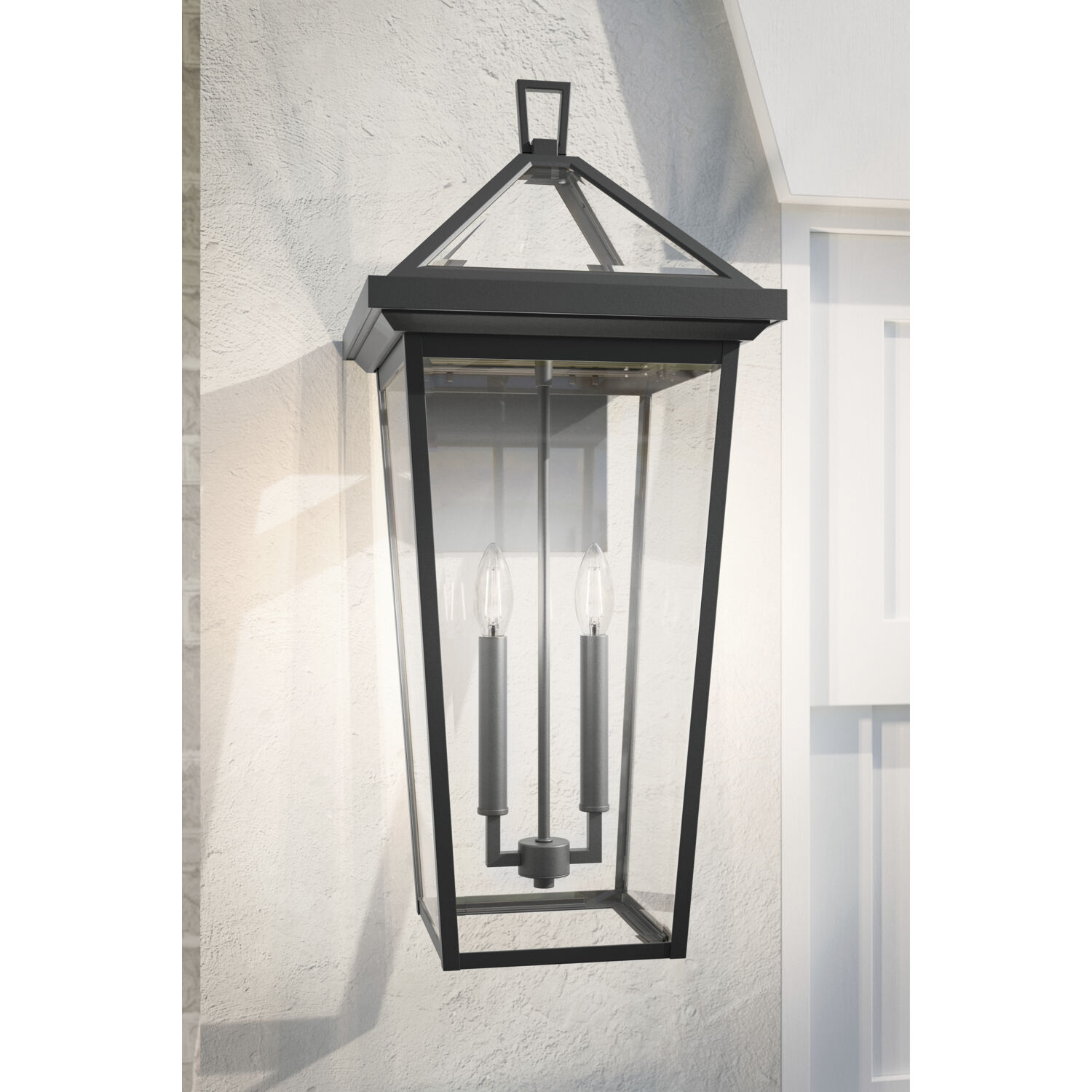 Kichler 59127BKT Regence 2 Light 26 inch Black Textured Outdoor Wall Large