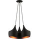 Waldorf 3 Light 21 inch Black Cluster Pendant Ceiling Light