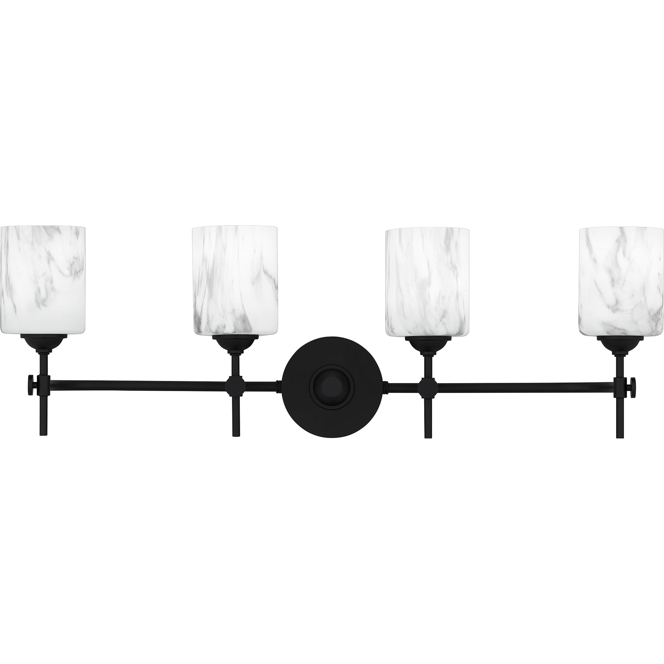 Aria 4 Light 31.25 inch Matte Black Bath Light Wall Light, Extra Large