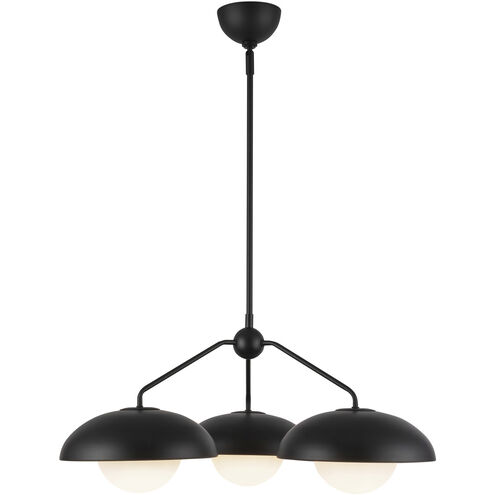 Alora Mood Rubio 3 Light 27.75 inch Matte Black Chandelier Ceiling Light