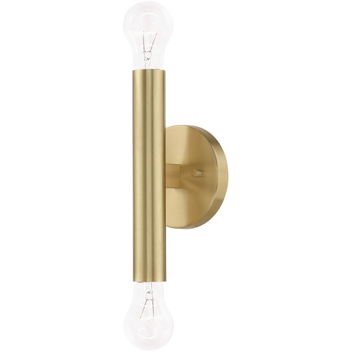 Copenhagen 2 Light 5 inch Satin Brass ADA ADA Wall Sconce Wall Light