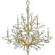 Eve LED 33.5 inch Champagne Gold Chandelier Ceiling Light