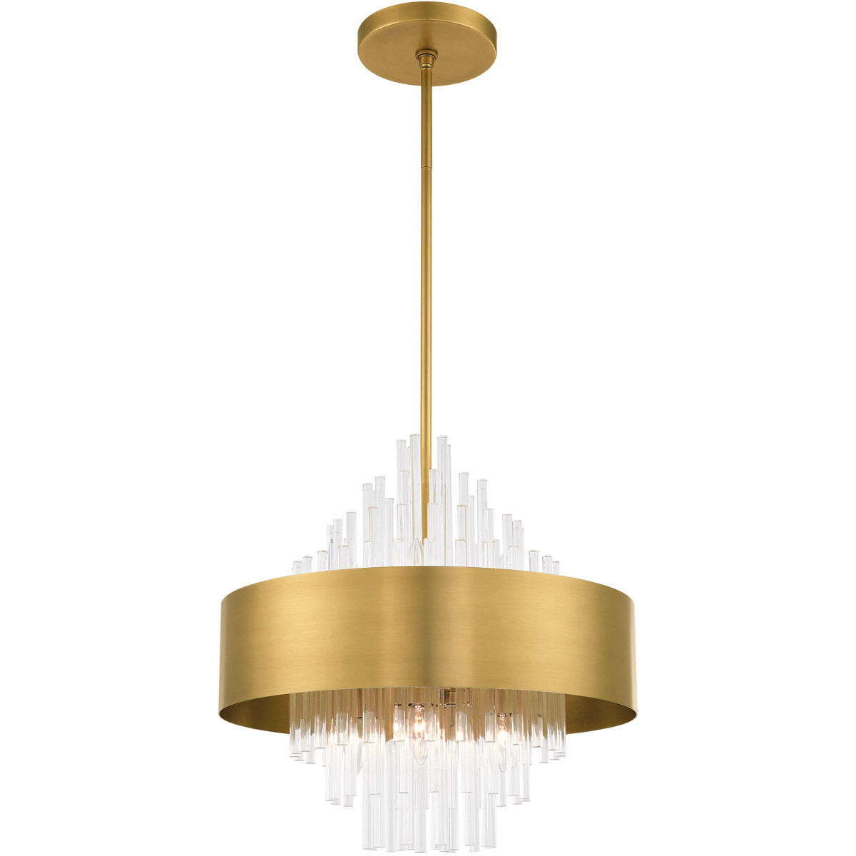 Orenburg 8 Light 21 inch Natural Brass Pendant Chandelier Ceiling Light