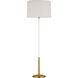 kate spade new york Monroe 61.88 inch 9 watt Burnished Brass Floor Lamp Portable Light in Burnished Brass / Gloss White