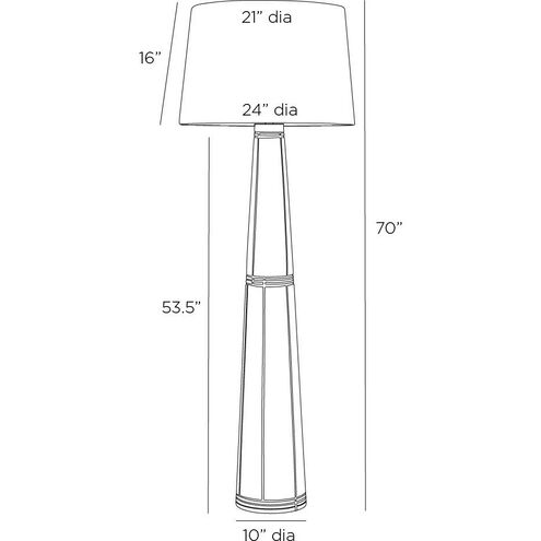 Elmhurst 150.00 watt Whitewashed Floor Lamp Portable Light