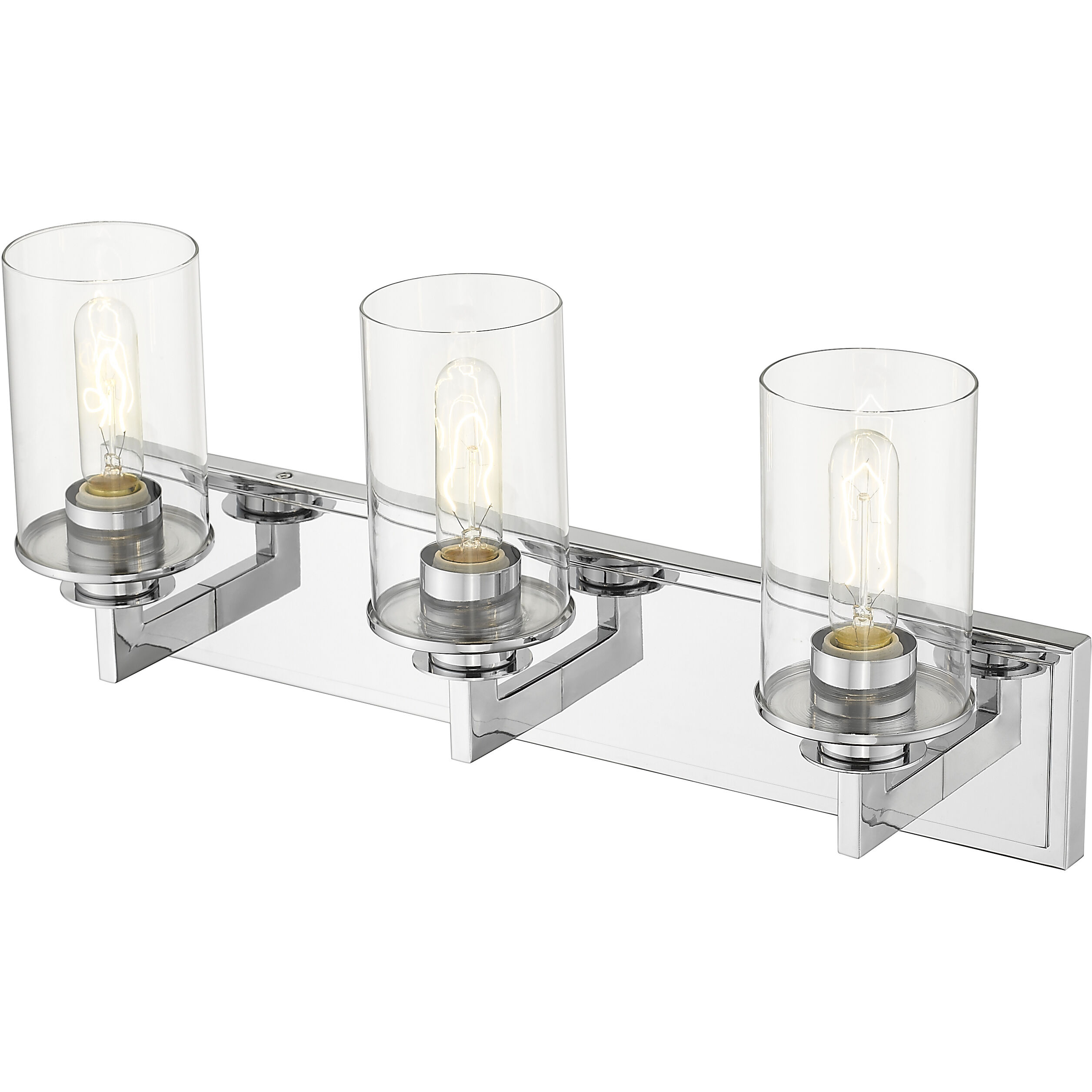 Savannah 3 Light 23 inch Chrome Vanity Wall Light