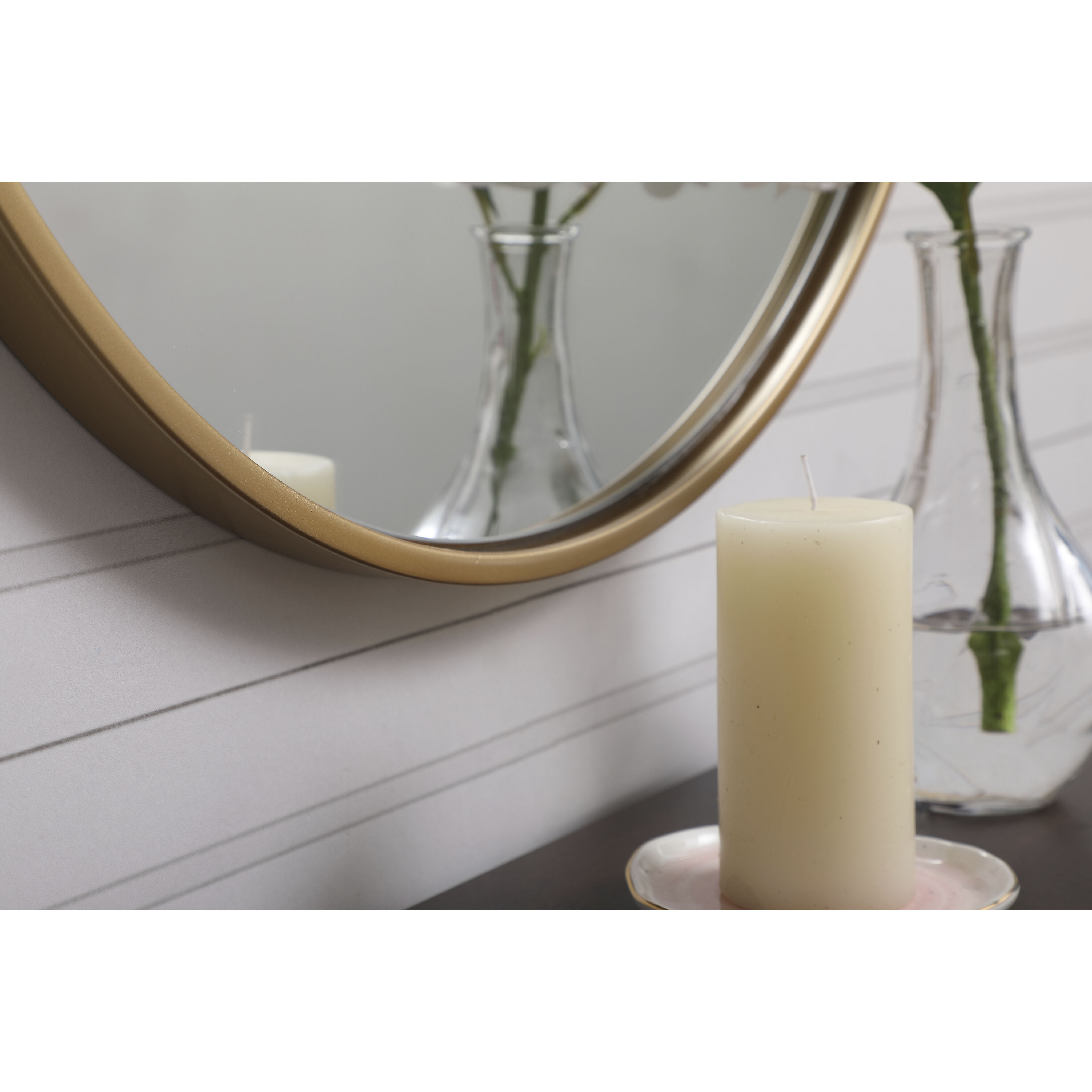 Eternity 21 X 21 inch Brass Wall Mirror