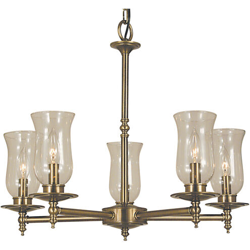 Sheraton 5 Light 24 inch Mahogany Bronze Dining Chandelier Ceiling Light
