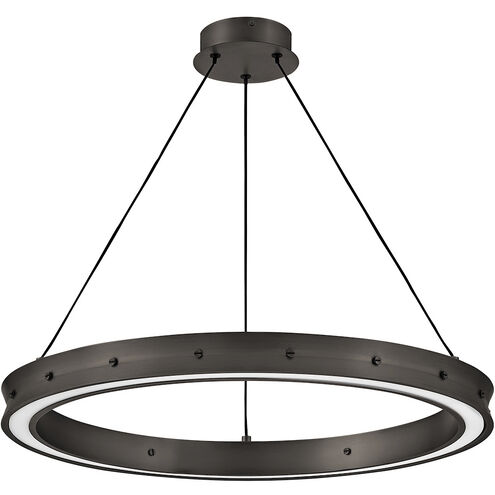 Althea LED 26 inch Satin Black Chandelier Ceiling Light