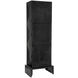 Etruscan Hand Rubbed Black Tower Cabinet