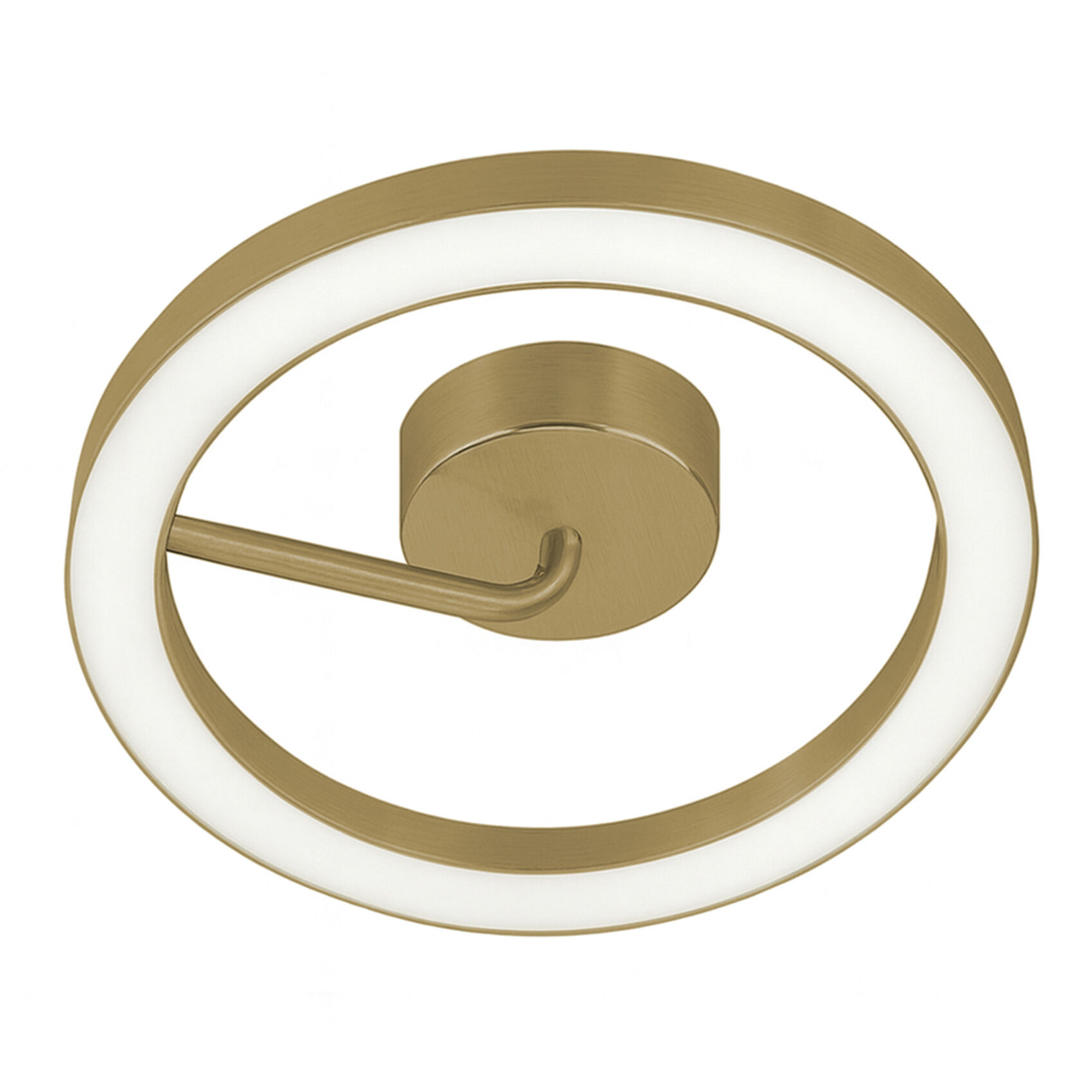 One LED 18 inch Light Antique Brass Flush Mount Ceiling Light