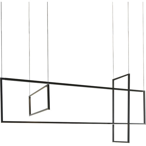 Arkell LED 19 inch Black Multi-Pendant Ceiling Light