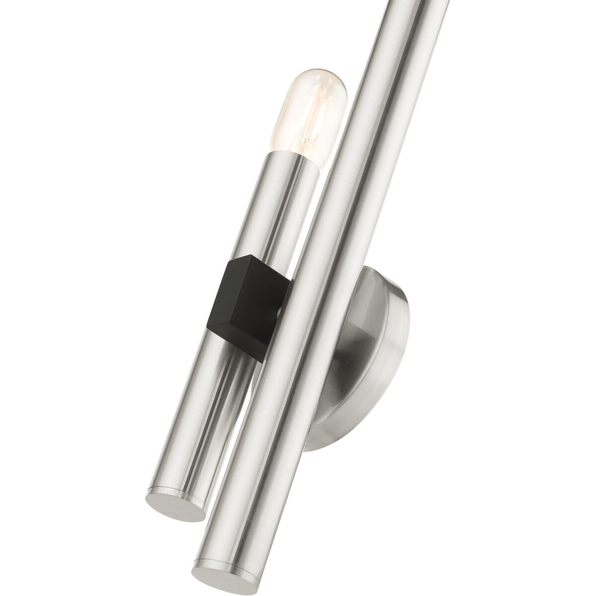 Helsinki 2 Light 5 inch Brushed Nickel ADA ADA Double Sconce Wall Light