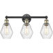 Cindyrella 3 Light 24 inch Black Antique Brass Bath Vanity Light Wall Light in Seedy