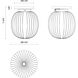 Alora Mood Cherise 1 Light 6.75 inch Matte Black Semi-Flush Mount Ceiling Light