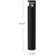 Glen 120-277V 24.00 watt Black Exterior Bollard