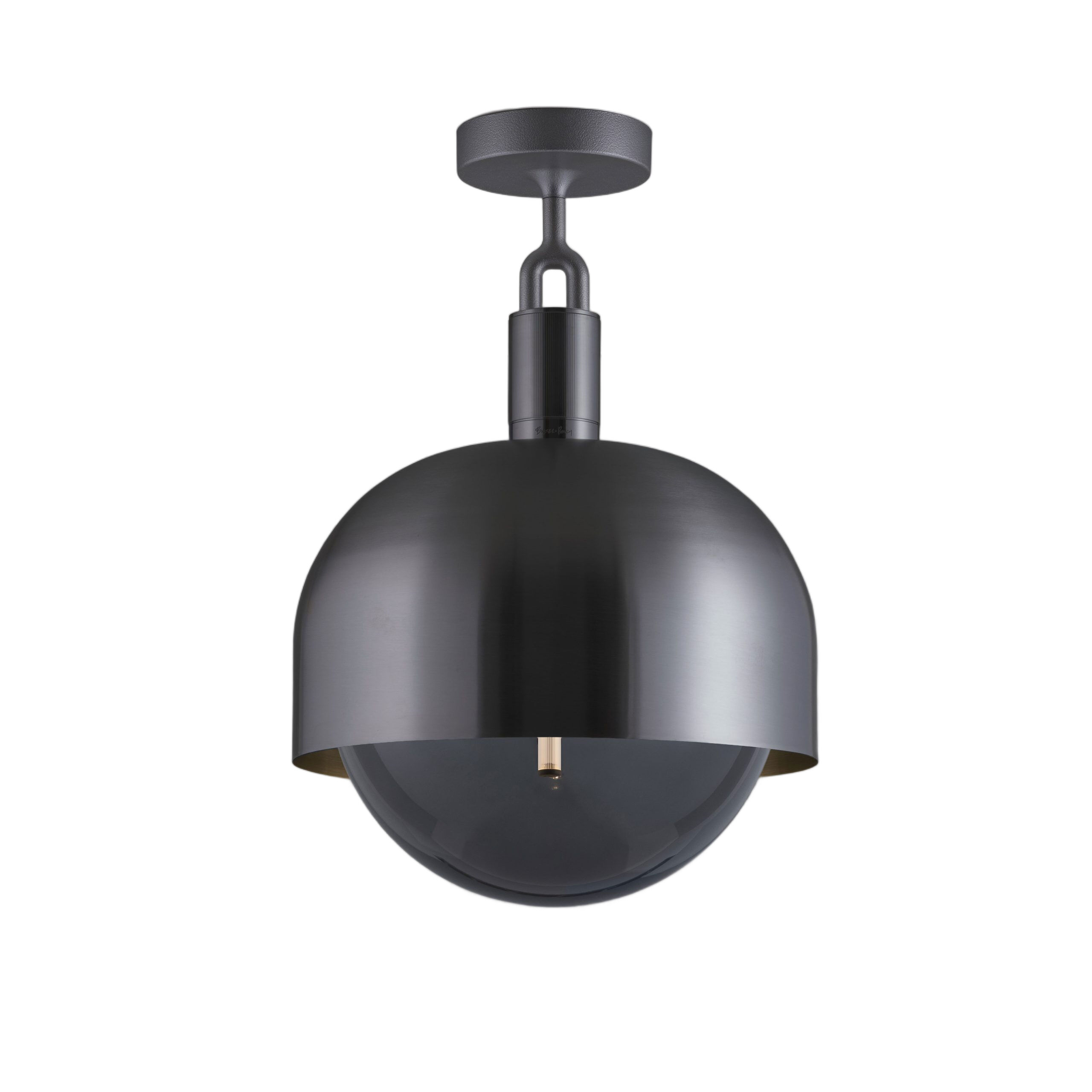 Forked LED 13.39 inch Gun Metal Flush Mount Ceiling Light