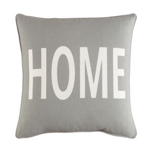 Glyph 18 X 18 inch Light Gray Pillow Cover, Square