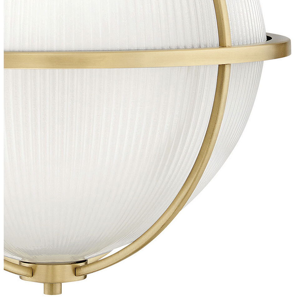 Odeon 3 Light 15 inch Satin Brass Indoor Pendant Ceiling Light