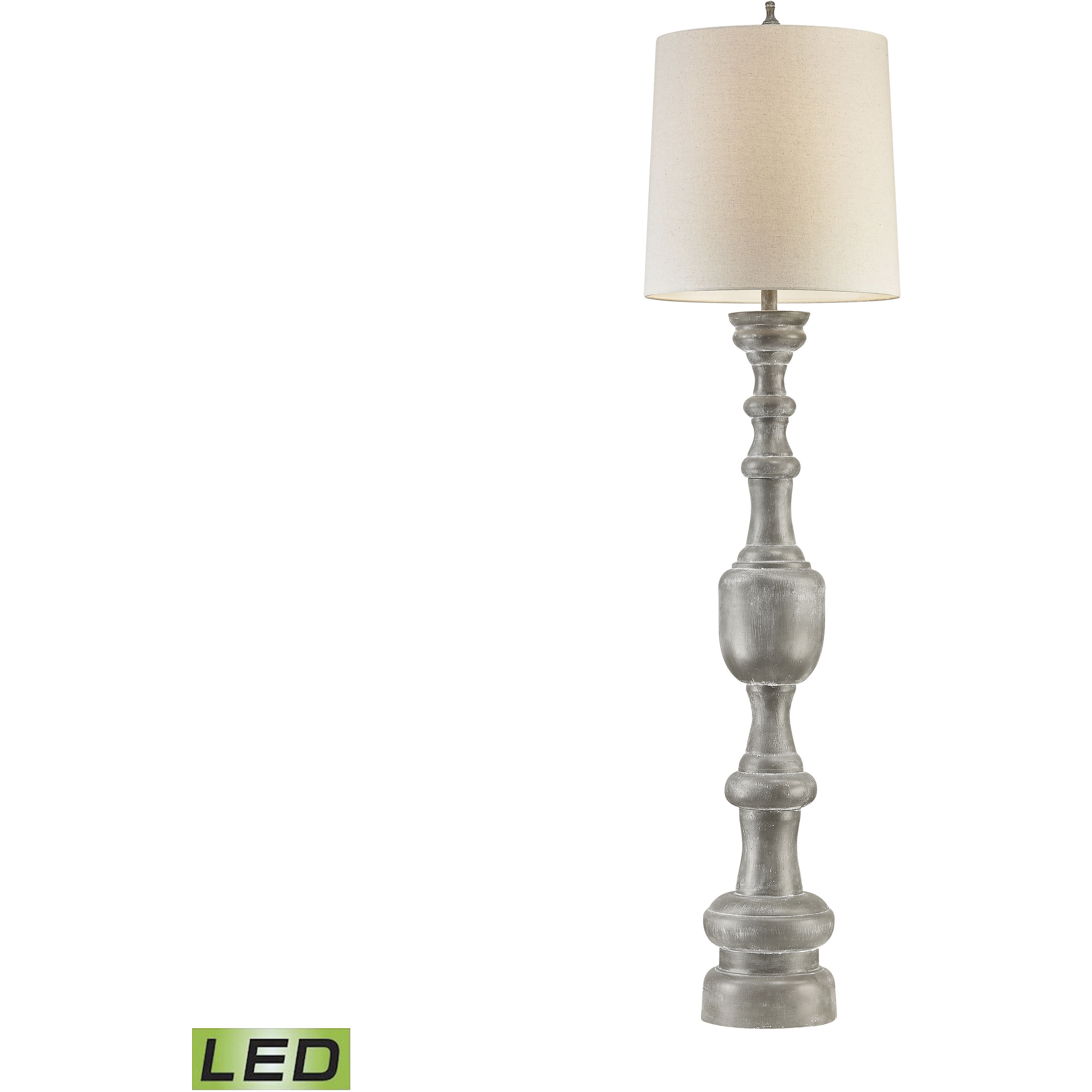 Elk Home D2993 LED Lillehammer 75 inch 9 watt Gray Floor Lamp