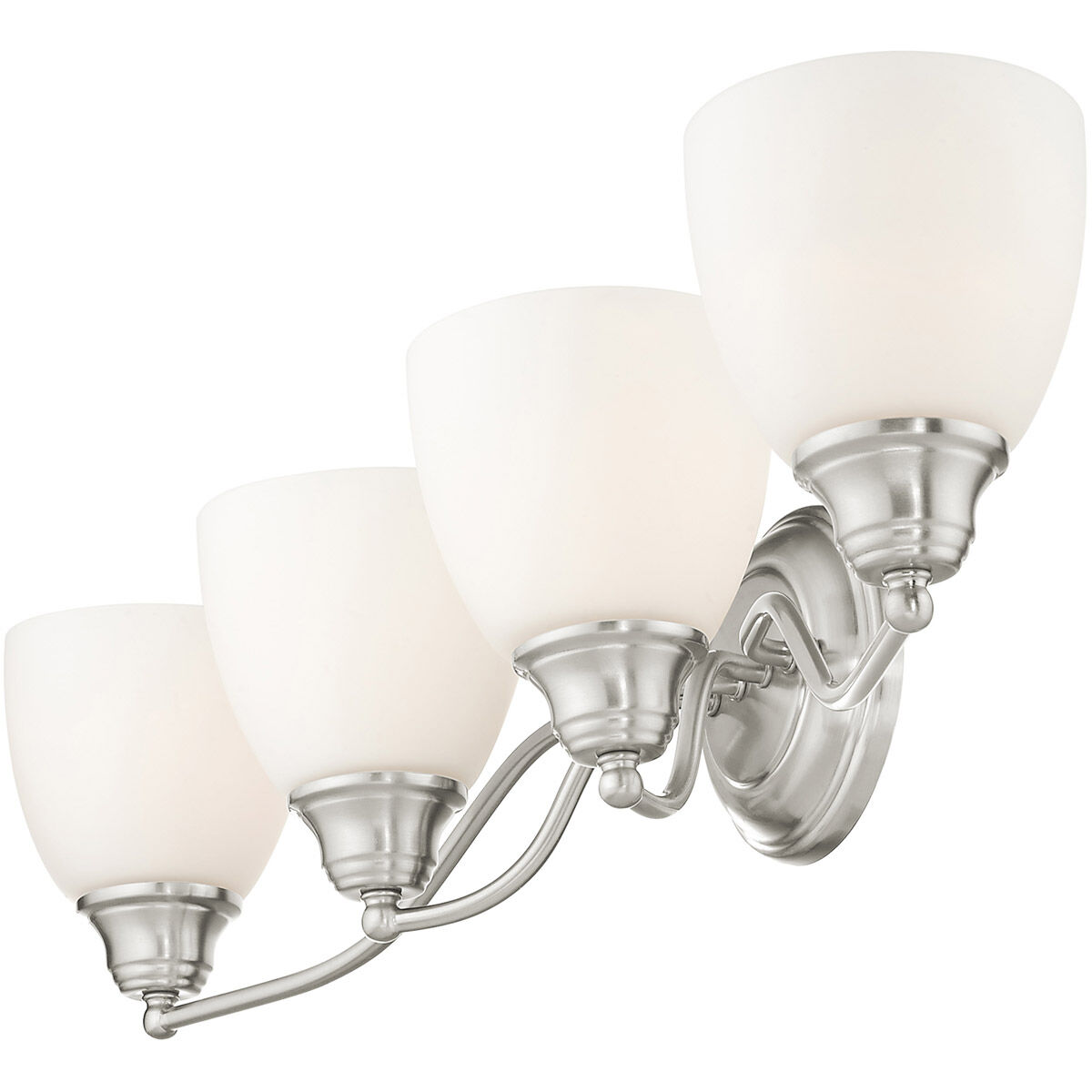 Somerville 4 Light 30 inch Brushed Nickel Bath Vanity Wall Light