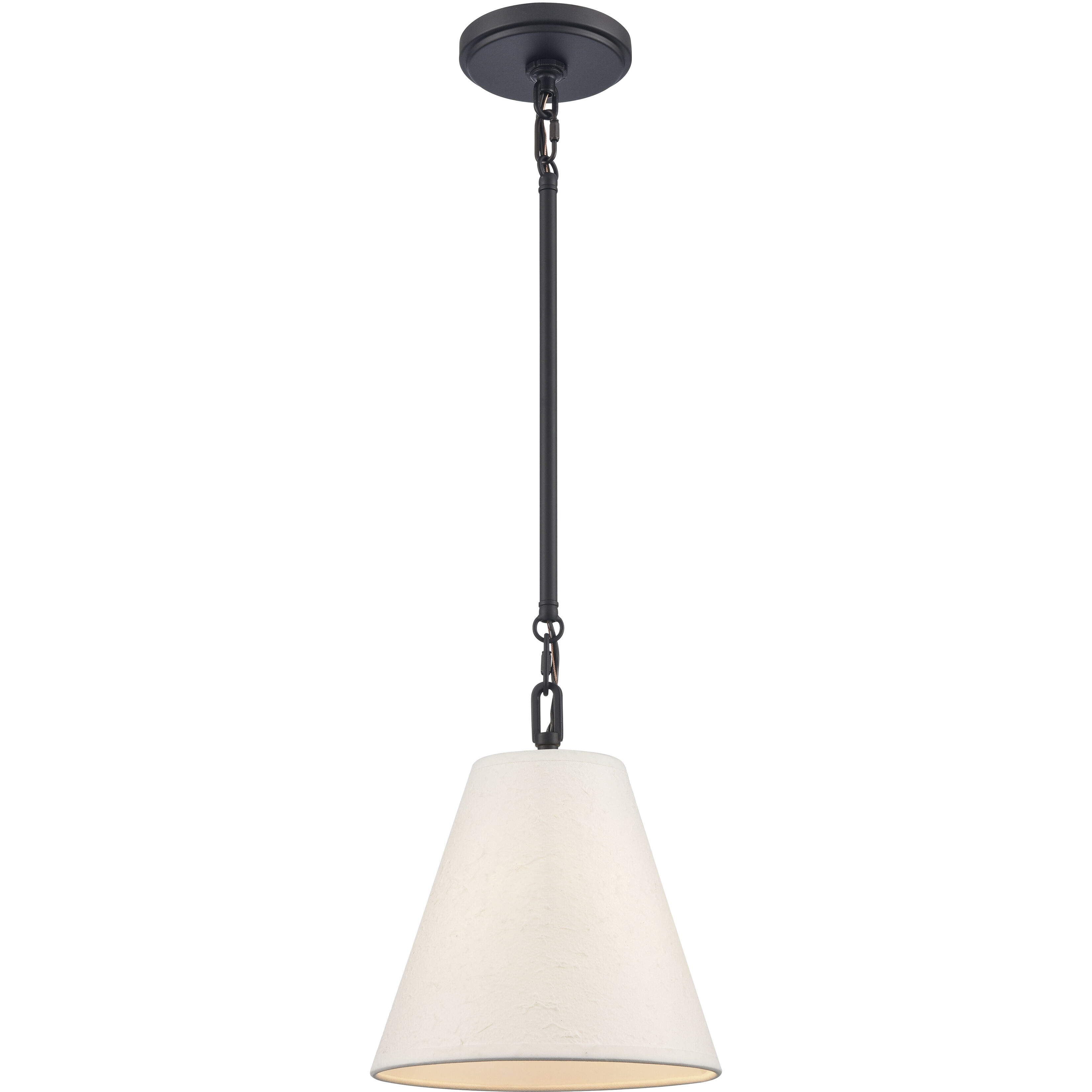 Rydell 1 Light 9 inch Matte Black Mini Pendant Ceiling Light