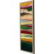 Abstract Collection Modern Antique Silver Leaf Wood With Champagne Wash And Painted Black Edge Framed Art