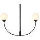 Nyomi 2 Light 36 inch Black Chandelier Ceiling Light
