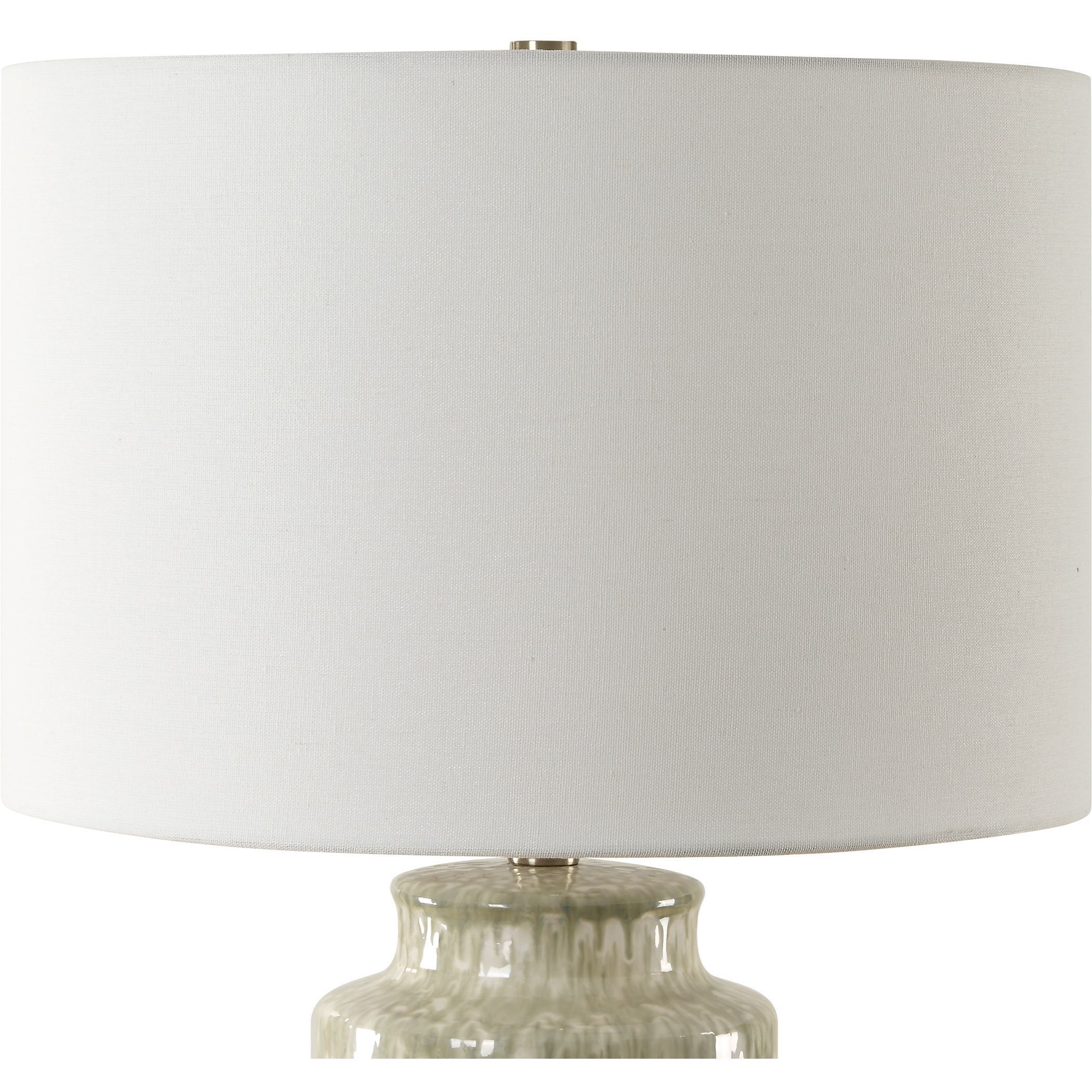 Laurel 28 inch 150.00 watt Cream and Sage Glaze Table Lamp Portable Light