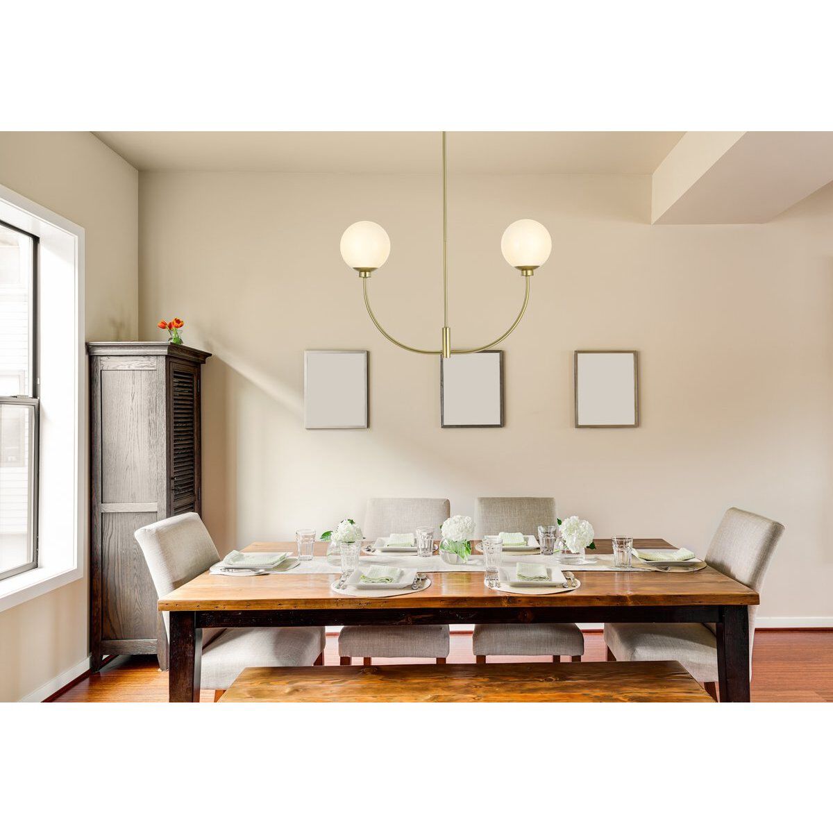 Nyomi 2 Light 30 inch Brass Chandelier Ceiling Light