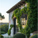 Cardigan Outdoor Wall Mount in Sand Coal and Olden Brass, Great Outdoors