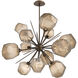 Gem LED 38.4 inch Flat Bronze Chandelier Ceiling Light in 3000K LED, Starburst