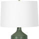 Temperance 30.75 inch 150.00 watt Green Table Lamp Portable Light