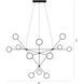 Proton LED 40 inch Polished Black Nickel Pendant Ceiling Light