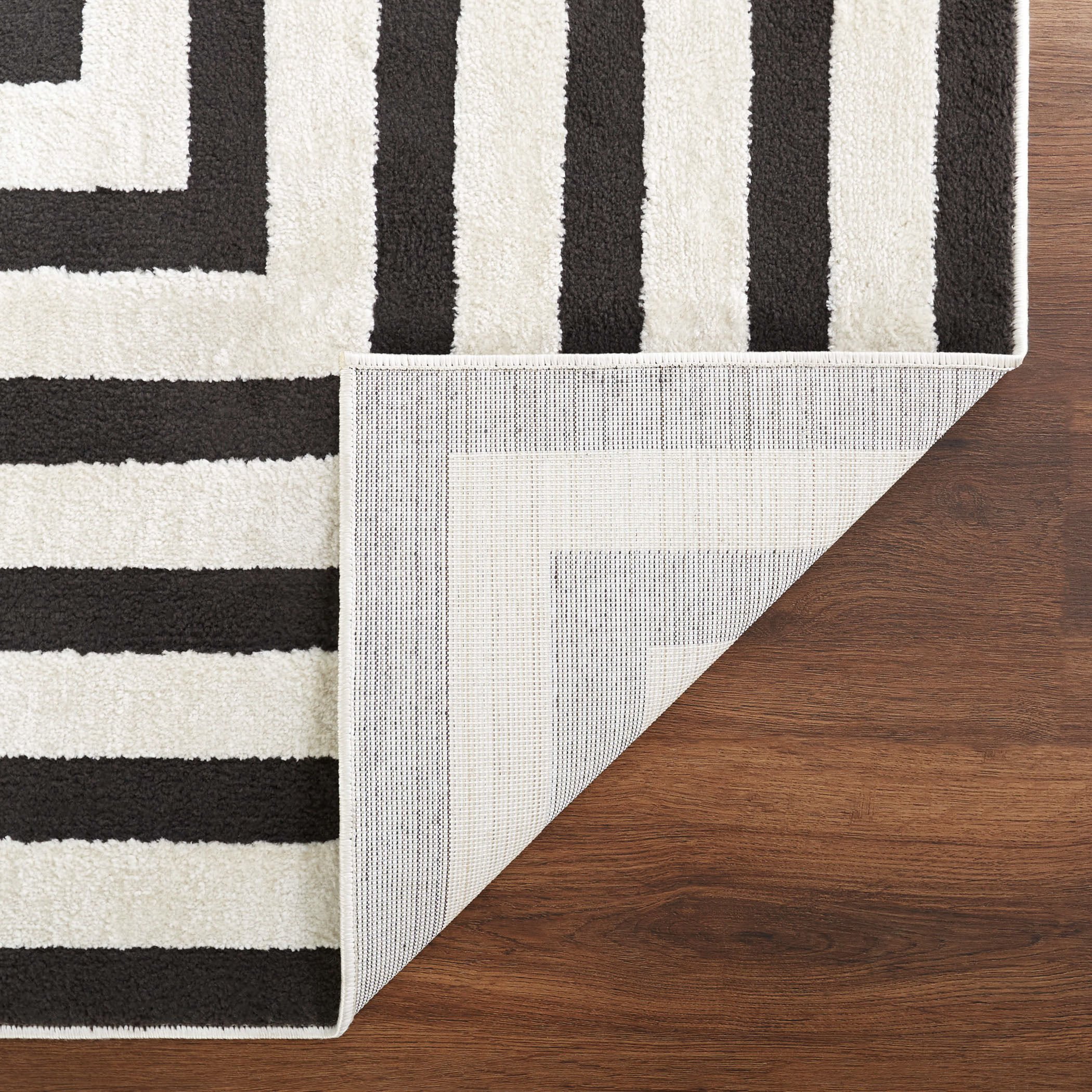 Optika 158 X 118 inch Black/White Rug in 10 x 13