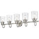 Kinsley 5 Light 35 inch Brushed Nickel Vanity Wall Light